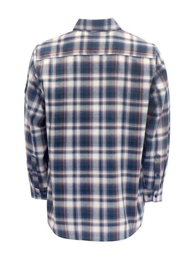 BOCOMAL 88/12 FR Shirts for Men(Red/White) Flame Resistant/Fire Retardant Plaid Shirt 7oz Men's Welder Shirt - Image 3