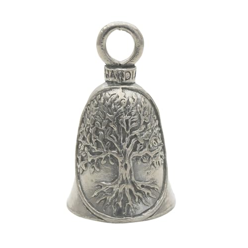 Guardian Bell Tree of Life Good Luck Bells w/Keyring & Black Velvet Gift Bag | Motorcycle Bell | Hiking Bear Warning | Lead-Free Pewter | Made in USA - Image 1