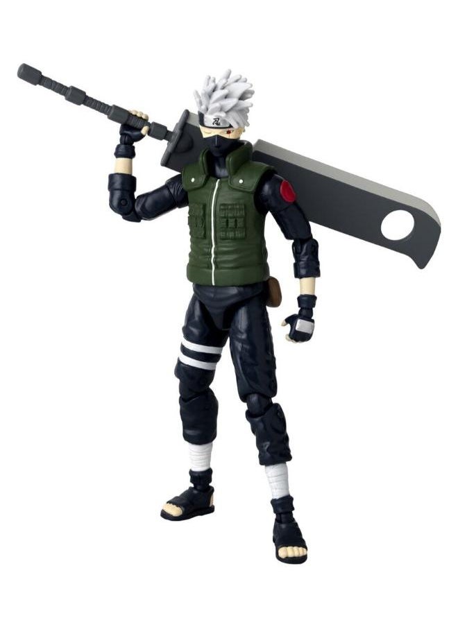 Bandai Bandai ANIME HEROES ACTION FIGURE NARUTO - HATAKE KAKASHI FOURTH GREAT NINJA WAR 17cm  - Image 1