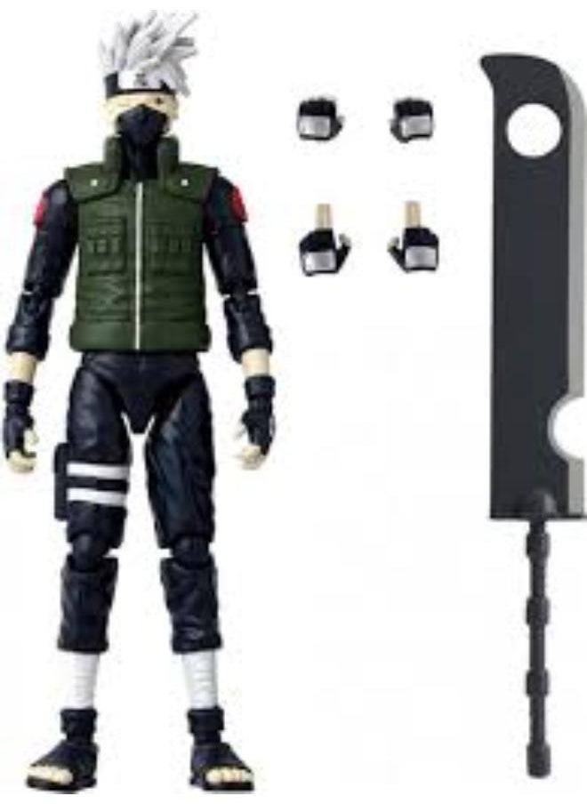 Bandai Bandai ANIME HEROES ACTION FIGURE NARUTO - HATAKE KAKASHI FOURTH GREAT NINJA WAR 17cm  - Image 2