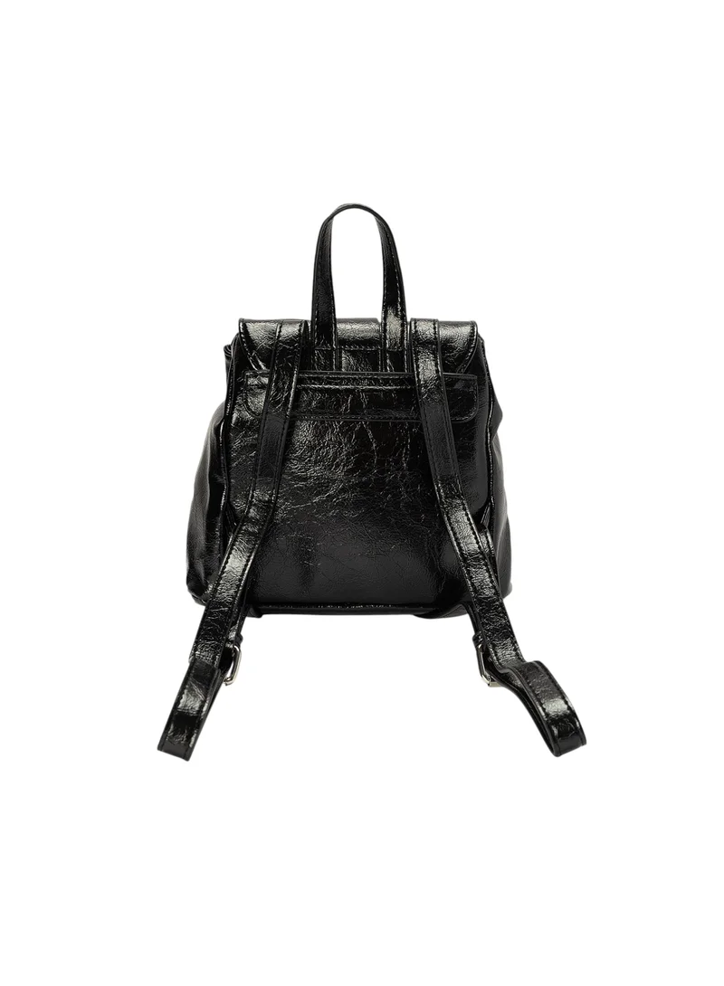 Bata Faux Leather Buckle Backpack