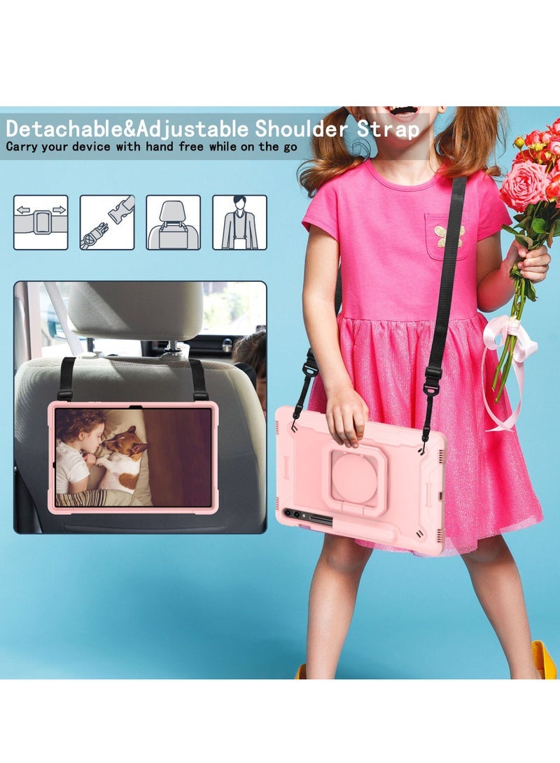 general For Samsung Galaxy TAB S9 PLUS 12.4"/S9 FE PLUS 12.4" Child Protective Case 2023, Lightweight Portable Shockproof Tough Silicone Tablet Case - Image 4