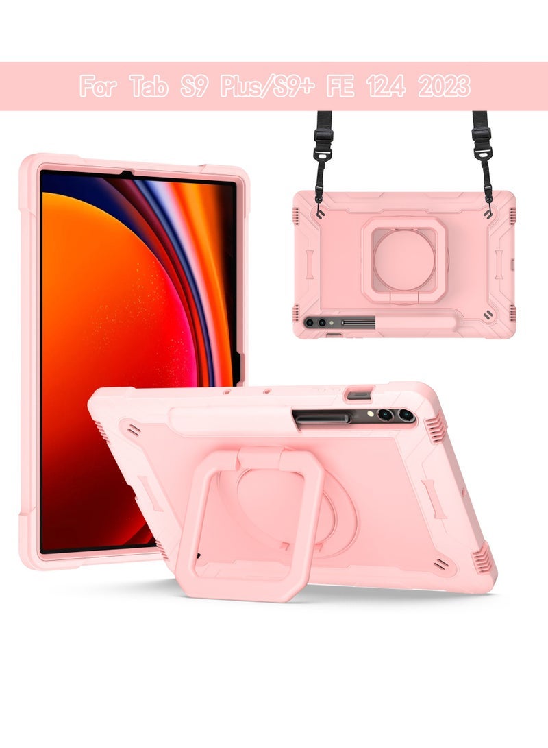general For Samsung Galaxy TAB S9 PLUS 12.4"/S9 FE PLUS 12.4" Child Protective Case 2023, Lightweight Portable Shockproof Tough Silicone Tablet Case - Image 1