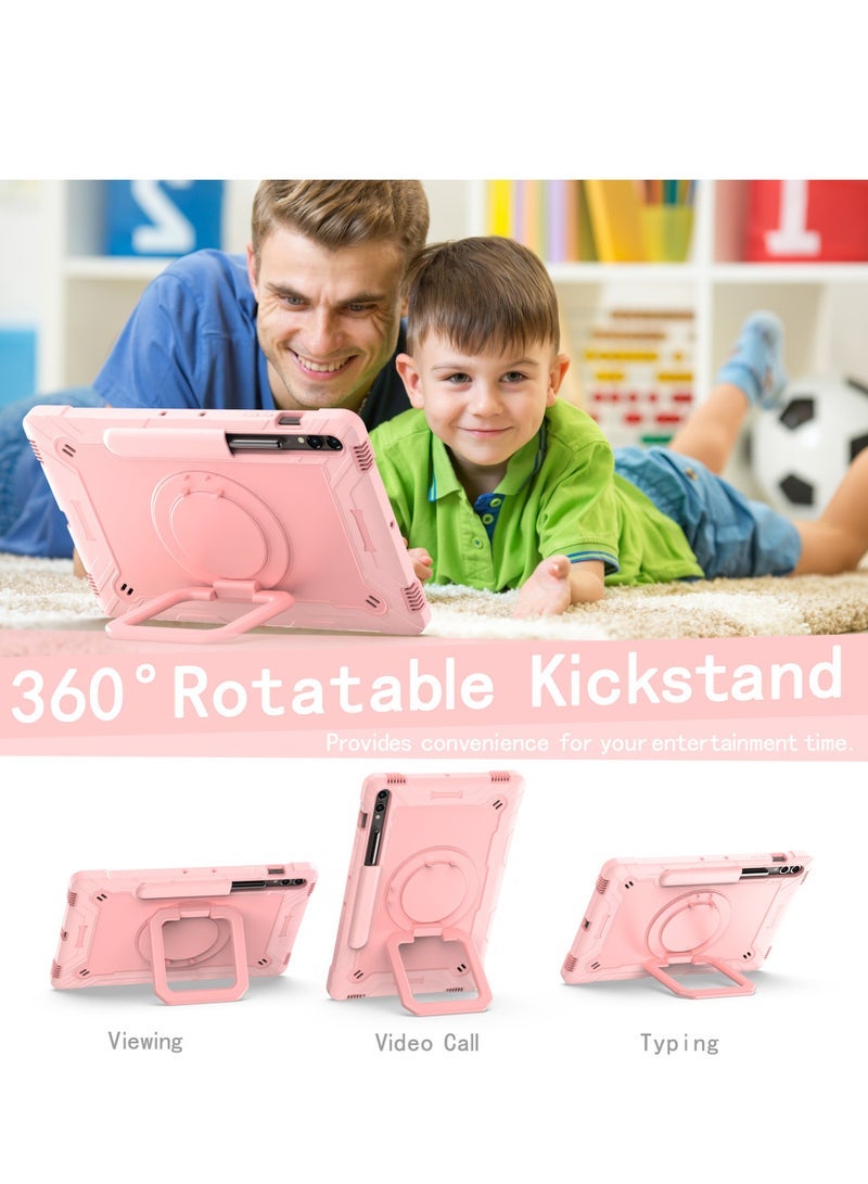 general For Samsung Galaxy TAB S9 PLUS 12.4"/S9 FE PLUS 12.4" Child Protective Case 2023, Lightweight Portable Shockproof Tough Silicone Tablet Case - Image 2