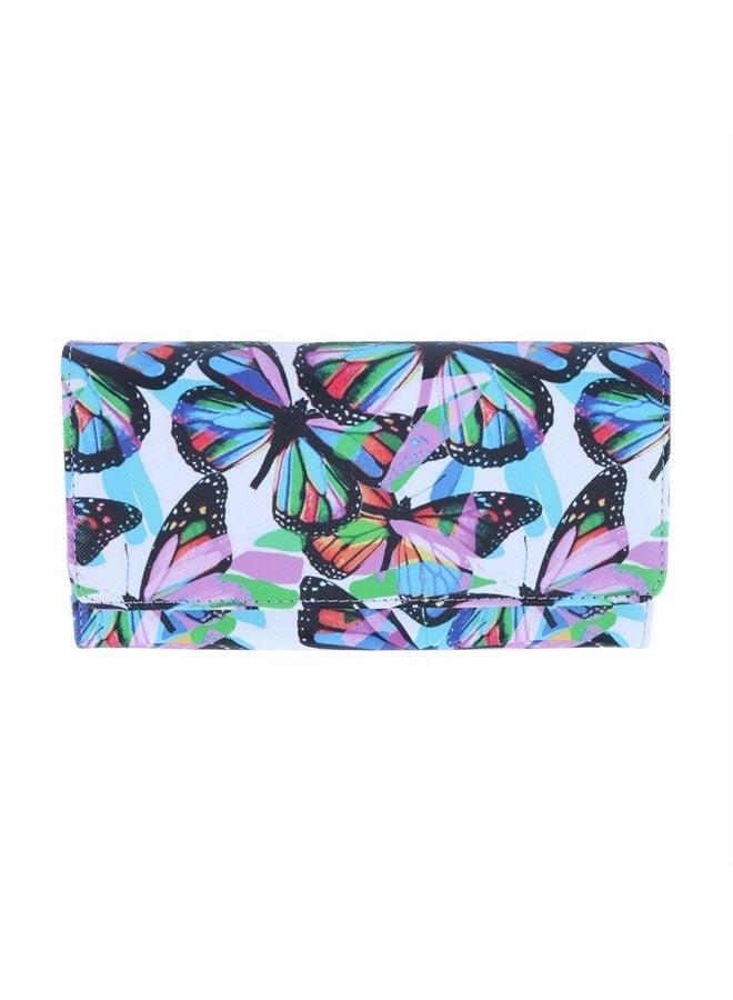 Buxton Julia Buxton Butterflies Printed Vegan Leather Bianca - Image 1