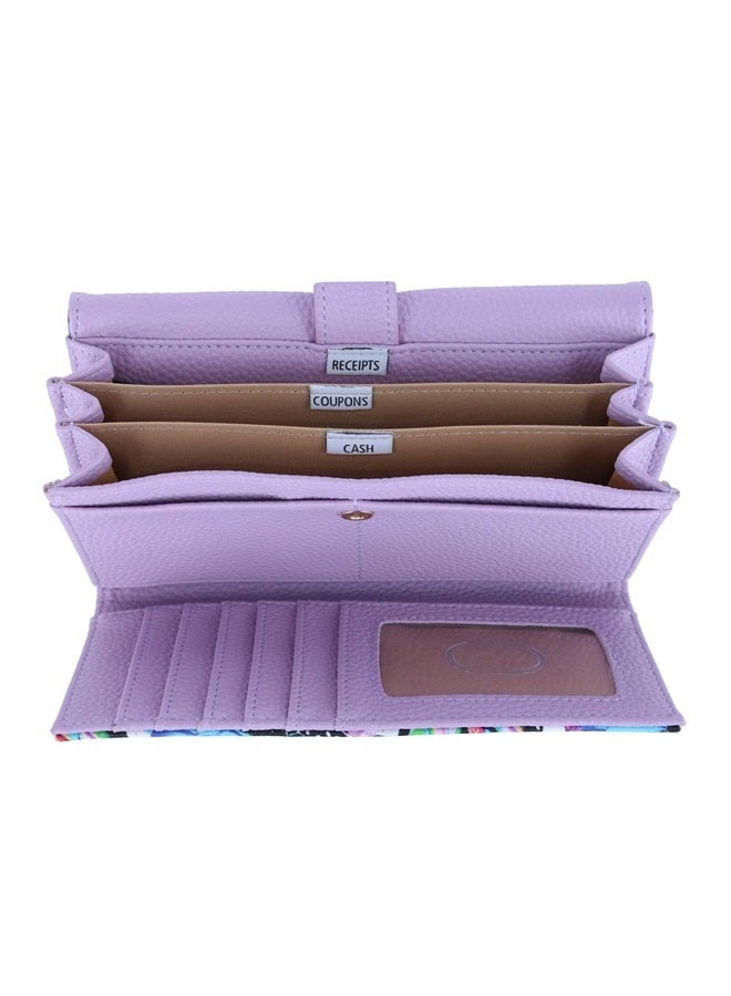 Buxton Julia Buxton Butterflies Printed Vegan Leather Bianca - Image 3