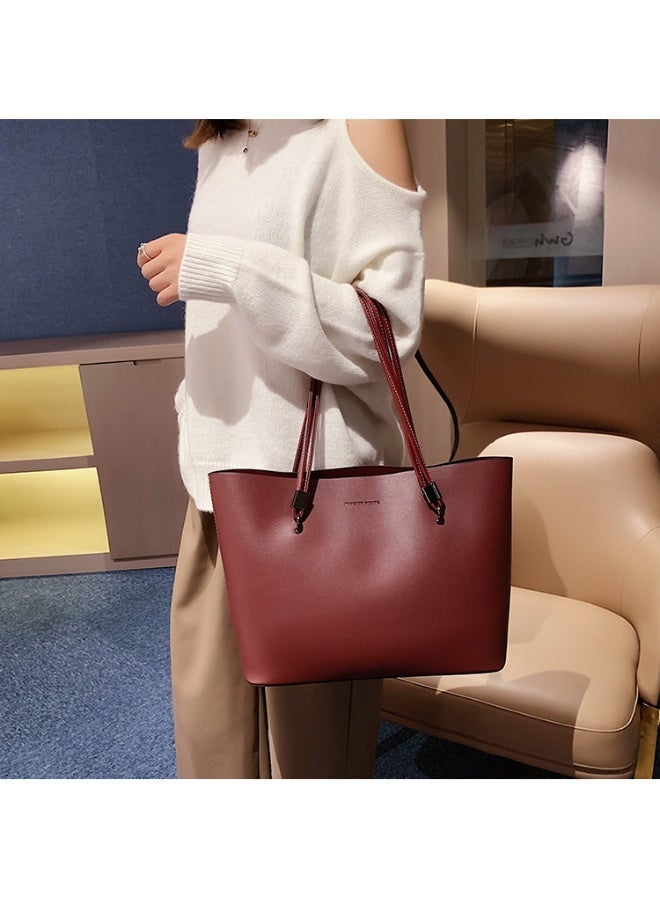 كيفية حقيبة كتف نسائية، حقيبة يد أنيقة جديدة ذات سعة كبيرة، حقيبة كتف محمولة كاجوال - Image 2