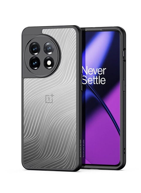 Transparent matte phone case, shockproof and scratch resistant phone case, matte anti-drop case for OnePlus Nord CE 3 Lite 5G/OnePlus 11/OnePlus Ace2/11R-Black