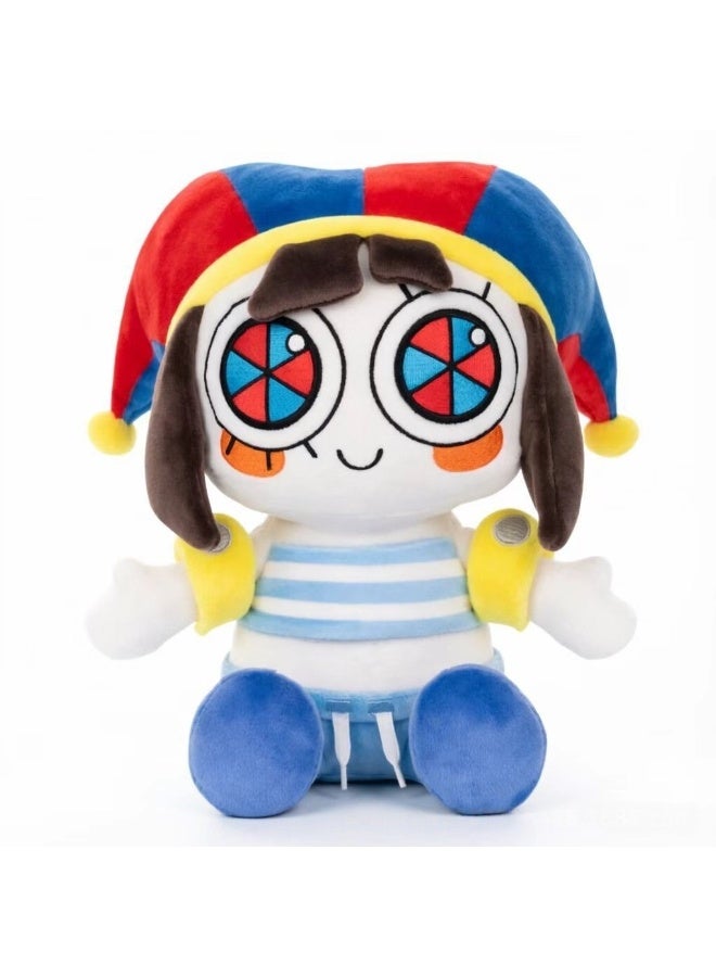 The Amazing Digital Circus 26cm Pomni Plush Toy, Cute Soft Stuffed Doll, Collectible Gift for Kids and Fans - Image 1