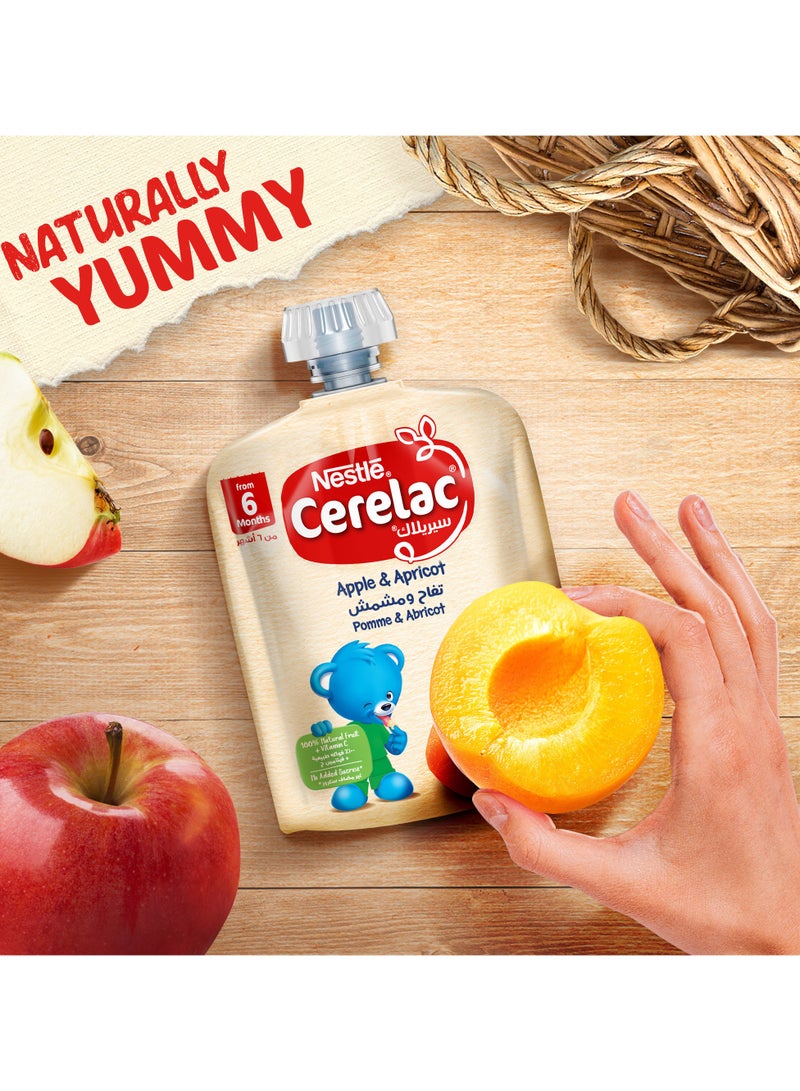 Cerelac Apple and Apricot Pouch Puree 90g - Image 3