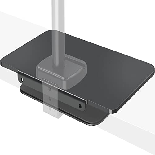 MOUNTUP Monitor Mount Reinforcement for Tempered Glass Desk, Monitor Arm Plate, Steel Bracket for Thin and Most Fragile Table, for Desk C Clamp Installation of Monitors Stand - Image 1