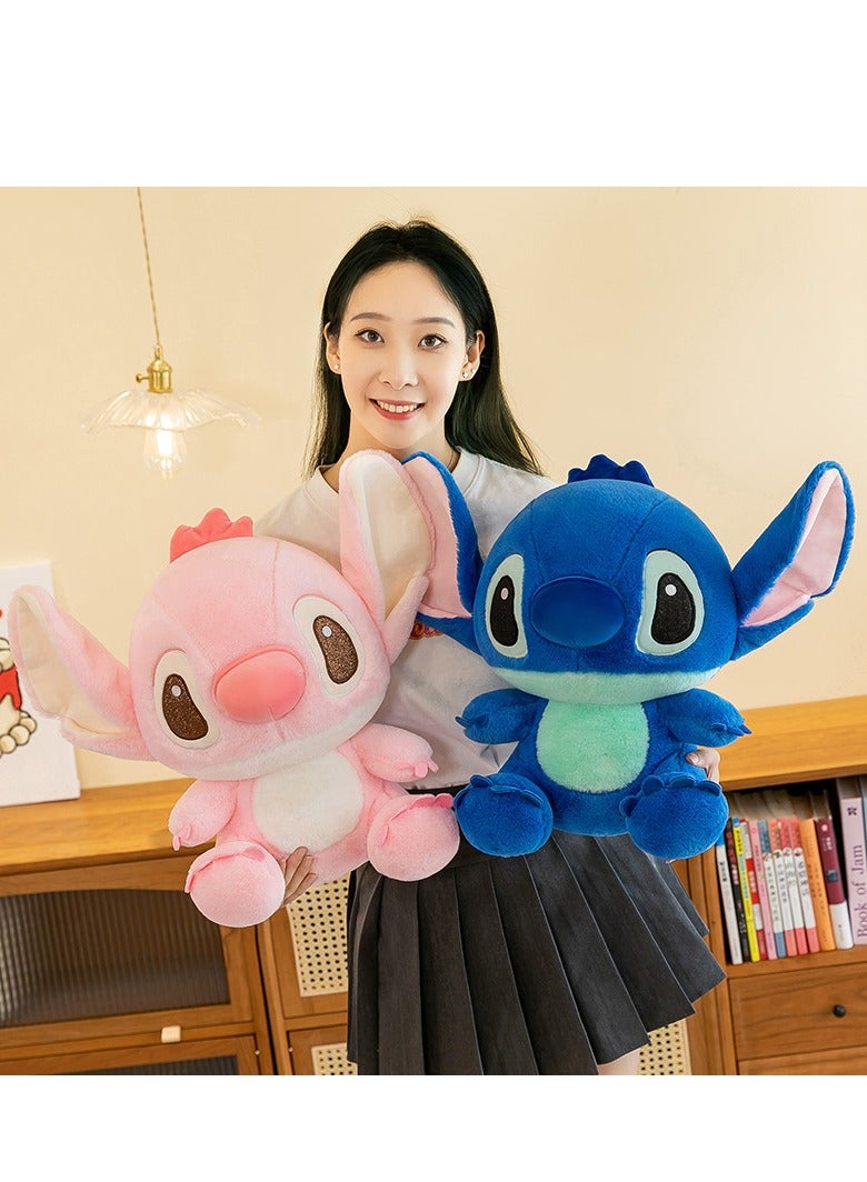 ستيتش لعبة ستيتش المحشوة، لعبة قطيفة محشوة بأذنين مرنتين للأطفال، ألعاب للأطفال من عمر سنتين فما فوق، لون وردي - Image 3