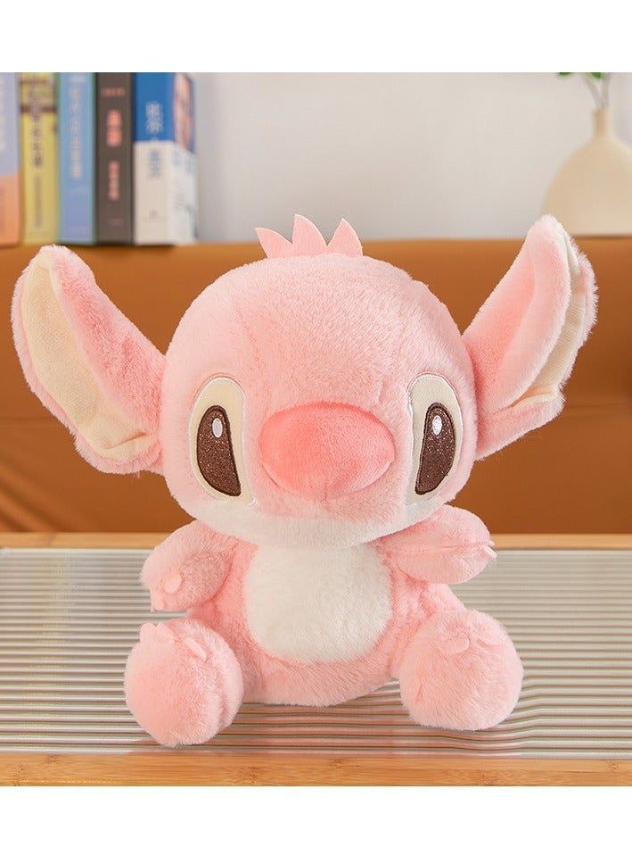 ستيتش لعبة ستيتش المحشوة، لعبة قطيفة محشوة بأذنين مرنتين للأطفال، ألعاب للأطفال من عمر سنتين فما فوق، لون وردي - Image 4