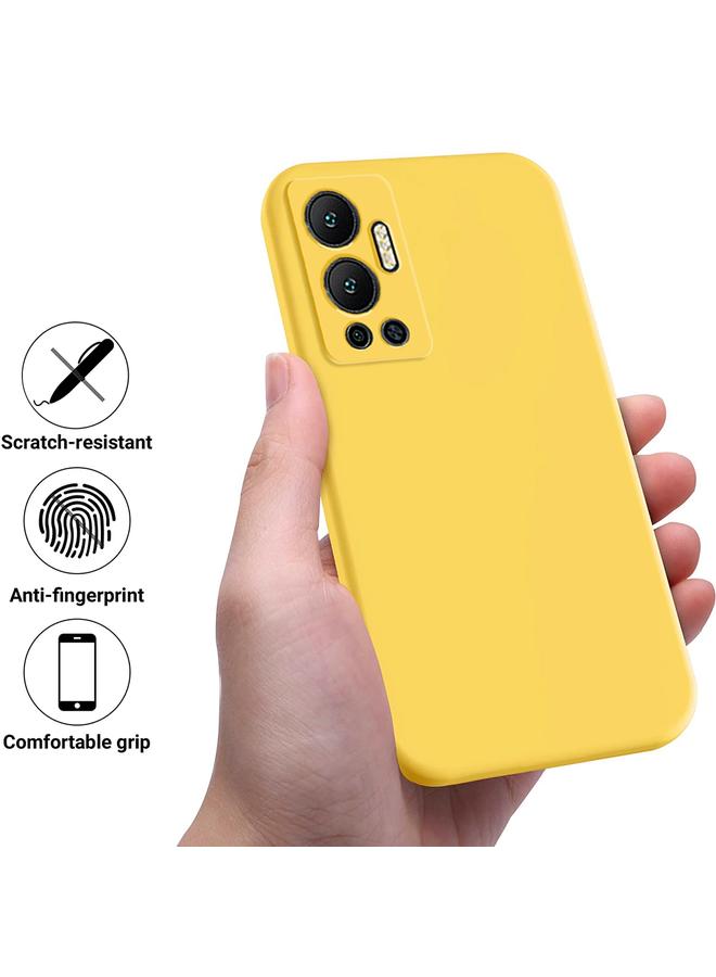 S-TOP Case For Infinix Hot 12 Pure Color Liquid Silicone Shockproof Phone Case - Image 2