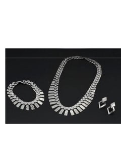 White Gold Plated Necklace And Bracelet And Earring Jewelry Set For Women - pzsku/ZBA2883222D3F82793B7FZ/45/_/1675228690/354a090f-27ae-4484-a183-16b34ef20a62