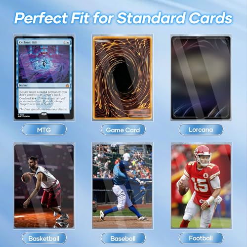 Mlikero 500 Count Card Sleeves – Matte Clear Trading Card Sleeves, Polypropylene (PP), Fit for MTG, TCG, Baseball, Football, and Game Cards (Matte Clear) - Image 5