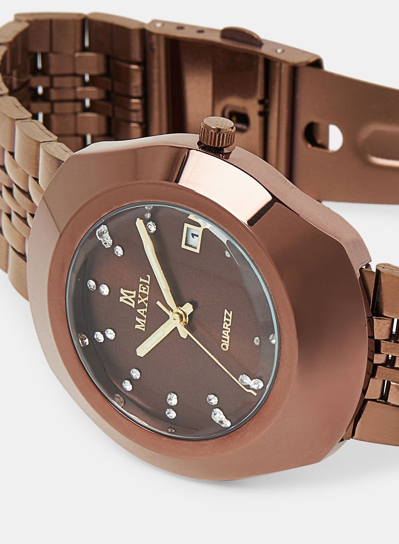 Maxel Men's Diastar True Water Resistant Analog Wrist Watch MX573 - 38mm - Image 3