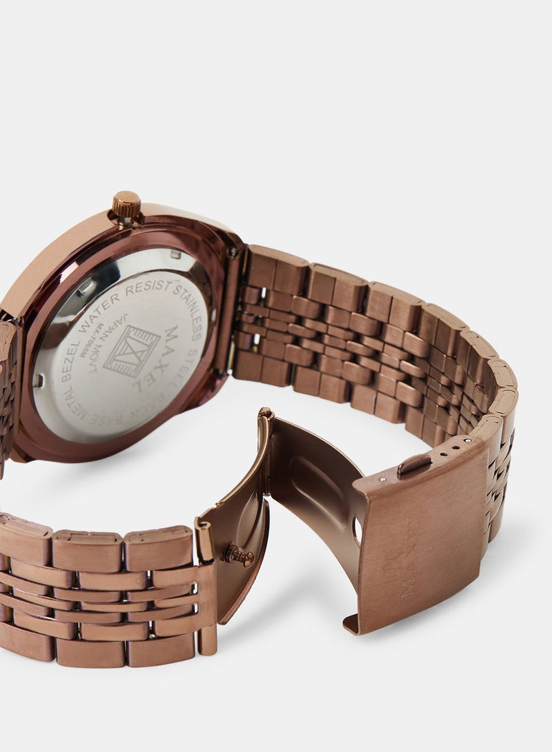 Maxel Men's Diastar True Water Resistant Analog Wrist Watch MX573 - 38mm - Image 4