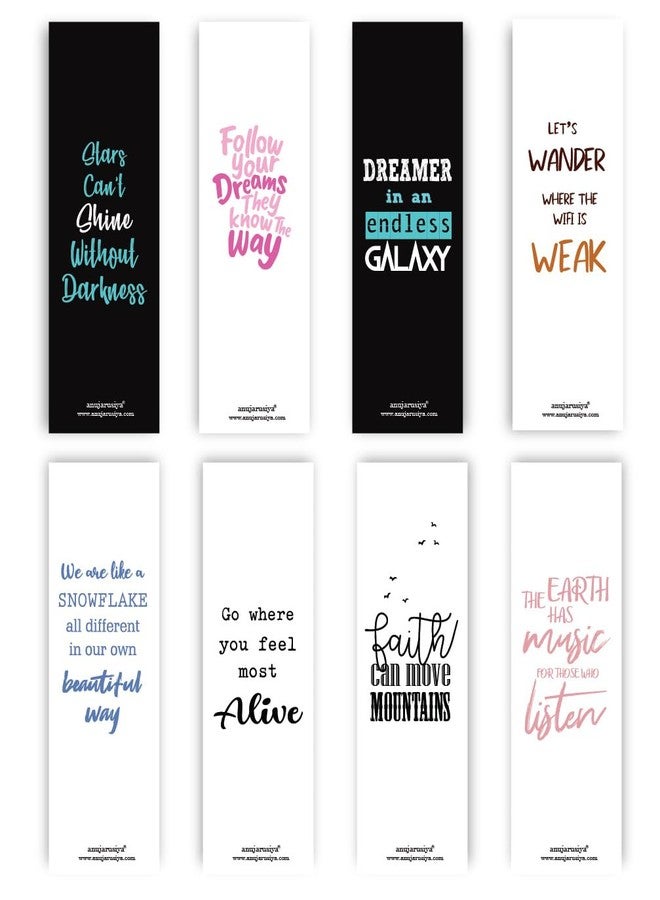 Antara Wilderness Bookmarks with Quotes | Digitised Handpaintings | Laminated Matte Finish| Best Gift for Readers for Books and notebooks (Classic Bookmark Set of 8) - Image 2