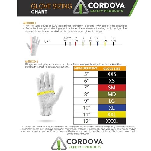 Cordova 1400P Cotton Gloves, Standard Weight, Brown Jersey Cotton, Clute Cut, Knit Wrist, Large, 12-Pack - Image 5