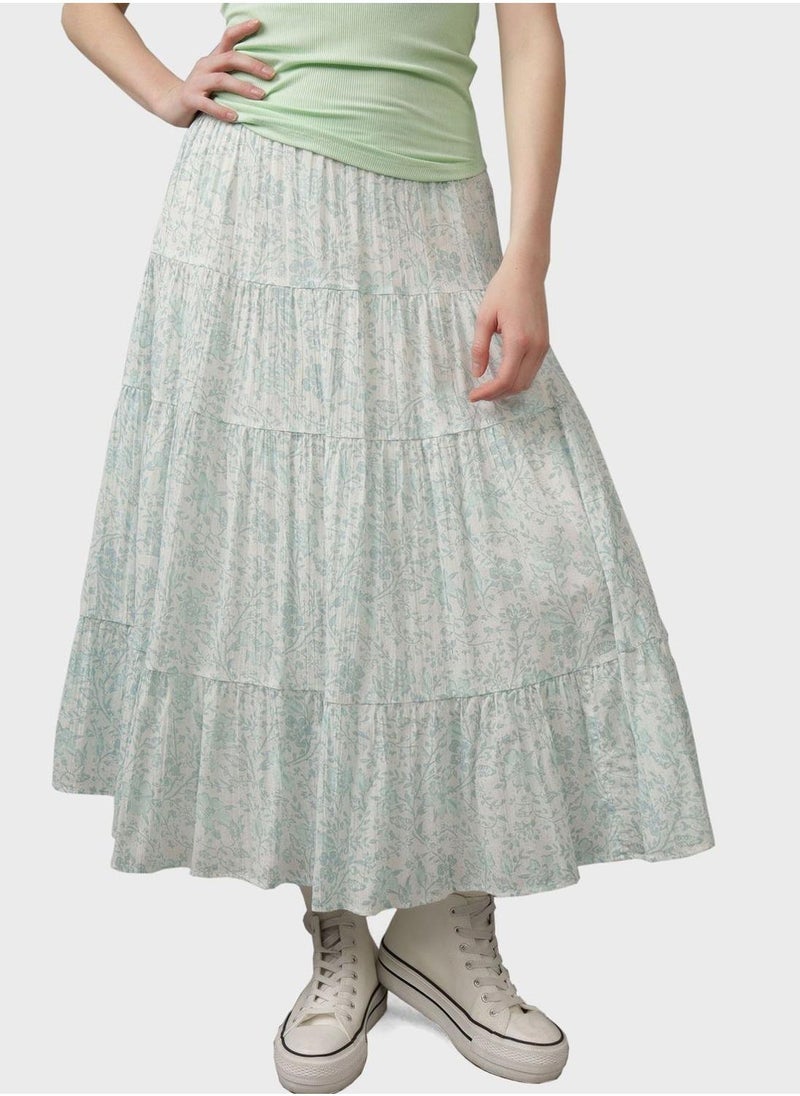 American Eagle High Waist Tiered  Sktirt  - Image 5