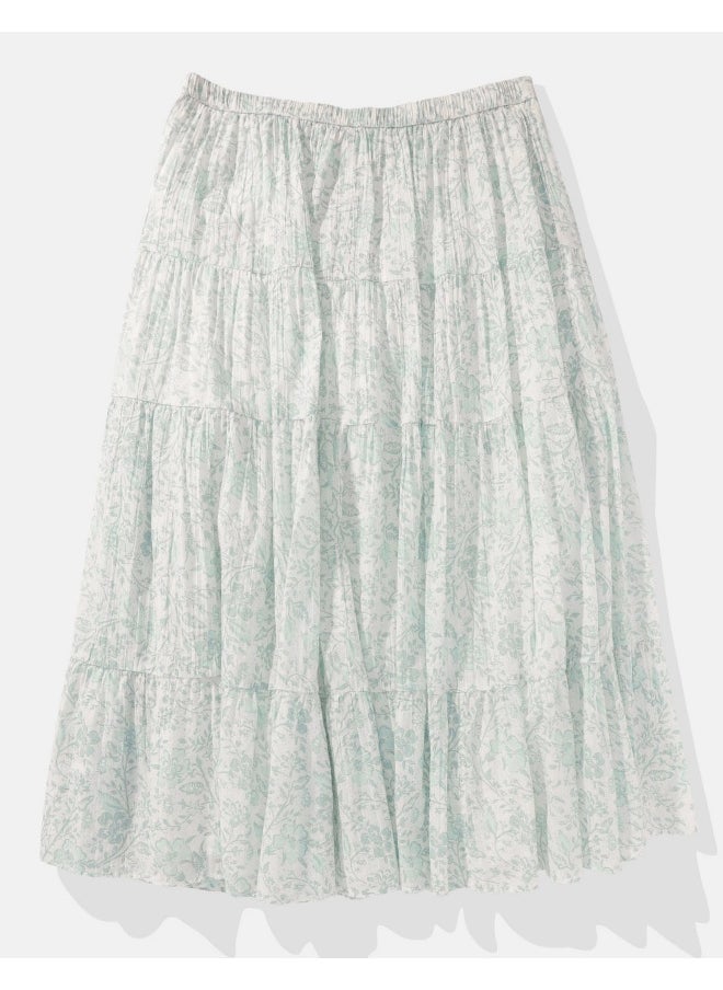 American Eagle High Waist Tiered  Sktirt  - Image 2