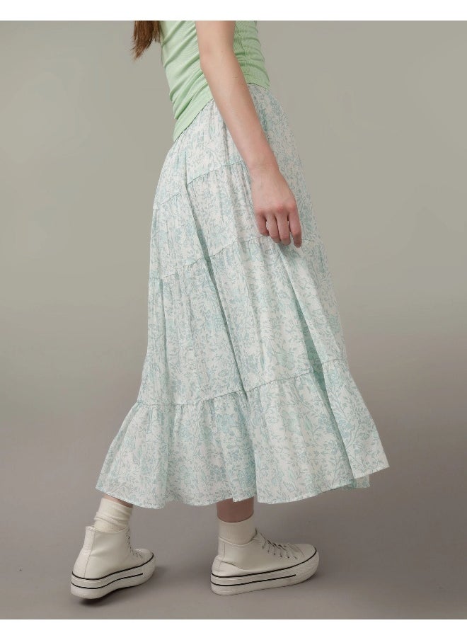American Eagle High Waist Tiered  Sktirt  - Image 3