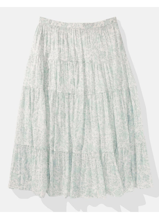 American Eagle High Waist Tiered  Sktirt  - Image 4