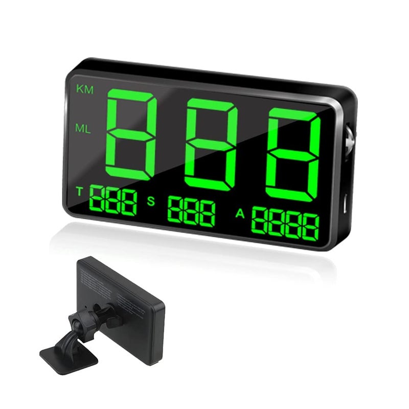 kingneed HUD Original Universal GPS Head Up Display Speedometer Odometer Car Digital Speed Display MPH Over Speed Alarm Car Clock for All Vehicles C60S/C80/C90 - Image 1