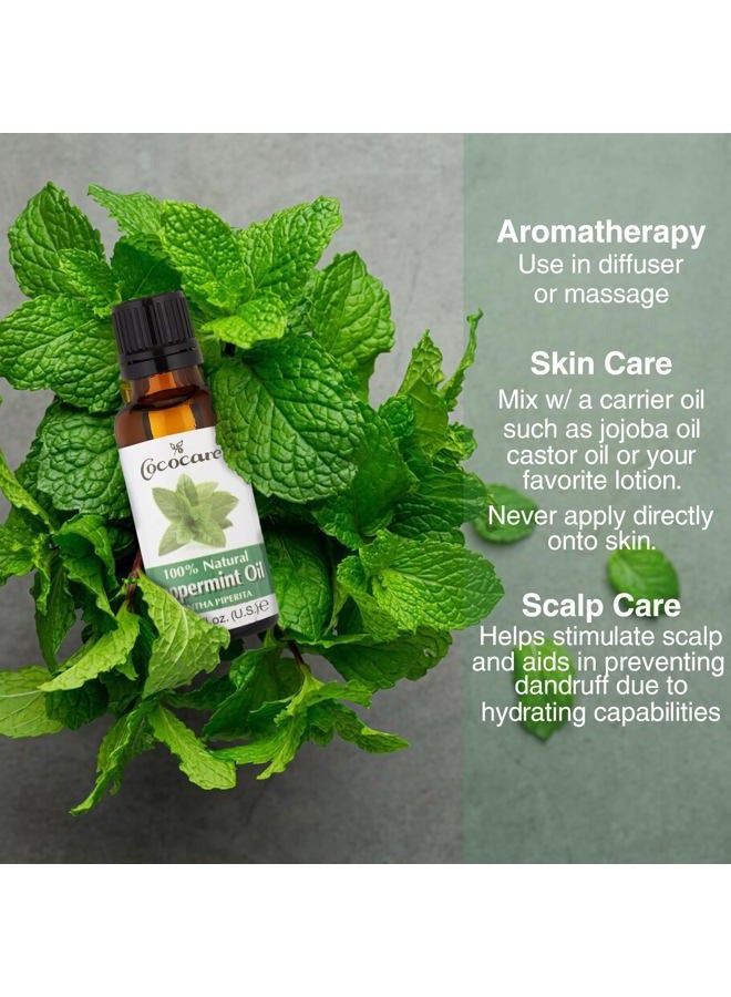 Cococare 100% Natural Peppermint Massage Oil Rejuvenating- 1 Oz, 1 Fl Oz - Image 3