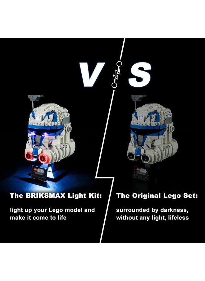BRIKSMAX BRIKSMAX Led Lighting Kit for LEGO-75349 Captain Rex Helmet - Compatible with Lego Star Wars Building Blocks Model- Not Include Lego Set  - Image 5