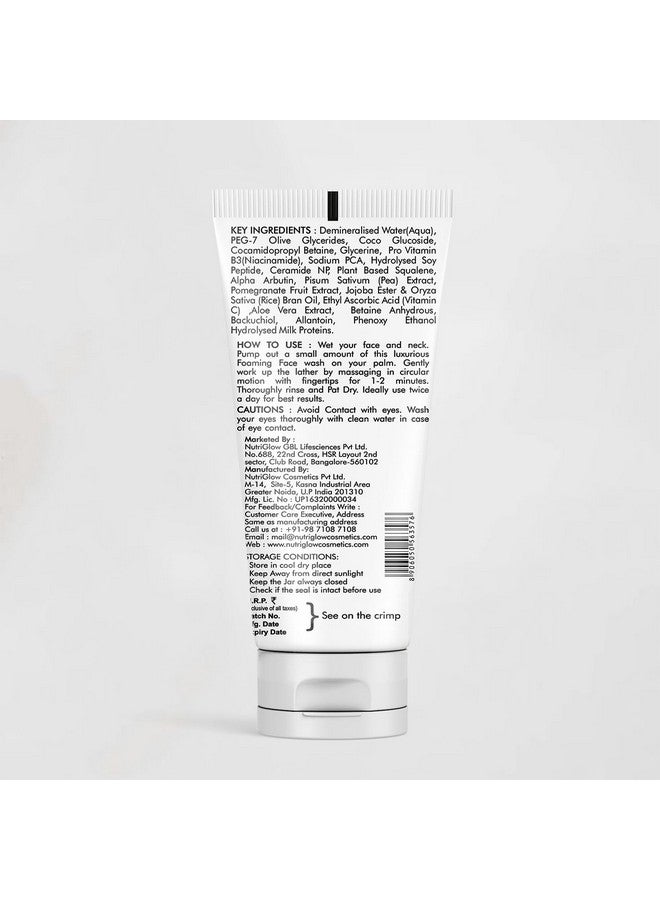 NutriGlow 10% Niacinamide Daily Face Wash, Brightening Formula with Pro Vitamin B3, Aloe Vera, Paraben Free, All Skin Types For Men And Women (100ml) - Image 2