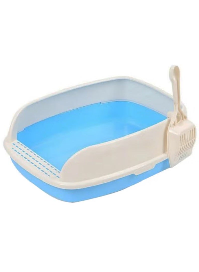 ال دبليو صندوق فضلات الحيوانات الأليفة مضاد للرذاذ أزرق دودجر