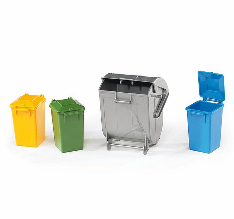 Bruder 02607 Accessories Garbage Can Set 3 Small1 Large - Image 4