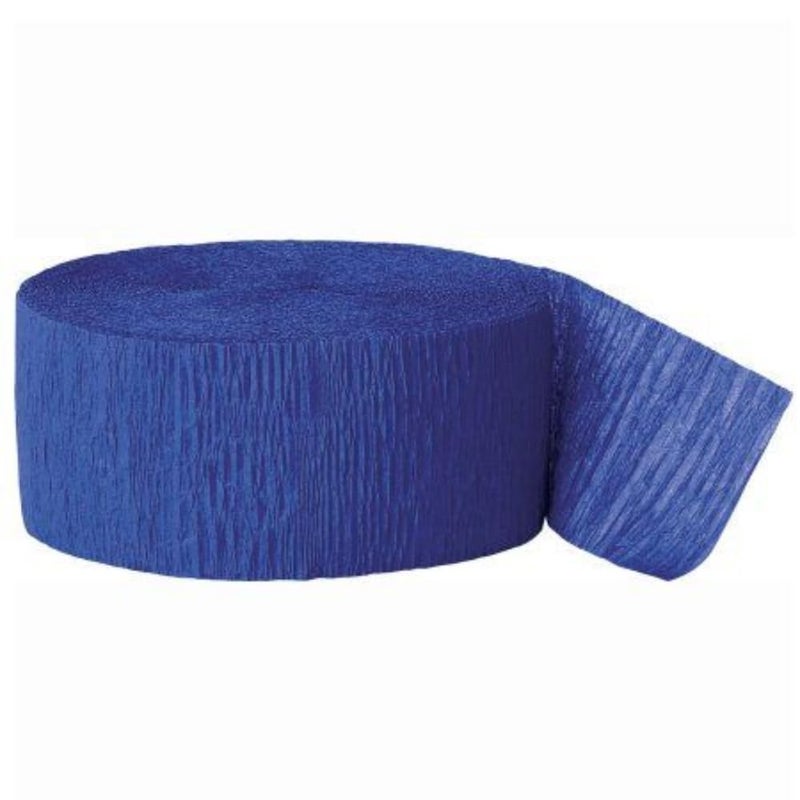 Amscan Bright Royal Blue Crepe Paper Roll  81 1 Count  Great for Stunning DIY Crafts Party Decor and More