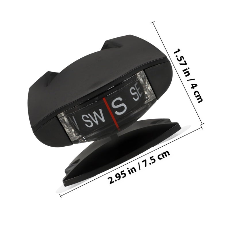 High Precision Auto Compass with Inclinometer for Car Motorcycle and Boat Easy Installation Dashboard Mount - Image 3