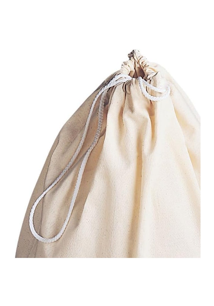 Household Essentials 120 Extra Large Natural Cotton Laundry Bag - Beige - Image 4