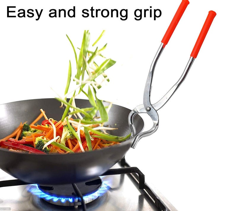 FINALITY Stainless Steel Pakkad, Sansi, Tong, Kitchen Tool pincer, Chimta, Pakkad Utility Holder(Medium) - Image 5