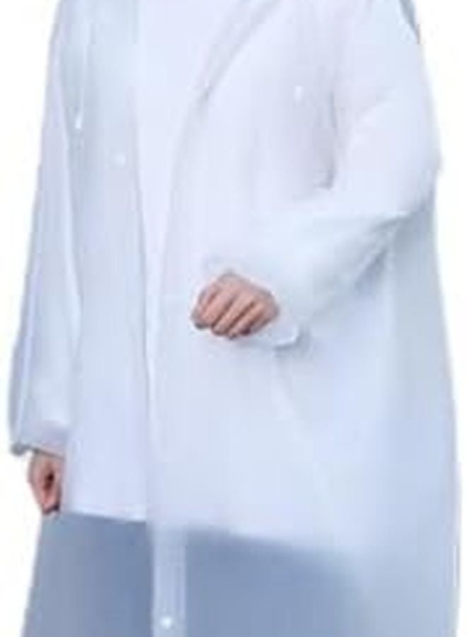 Lightweight Purple EVA Raincoat Full Length Hooded Waterproof Cape For Outdoor Travel Cycling Hiking - Image 1