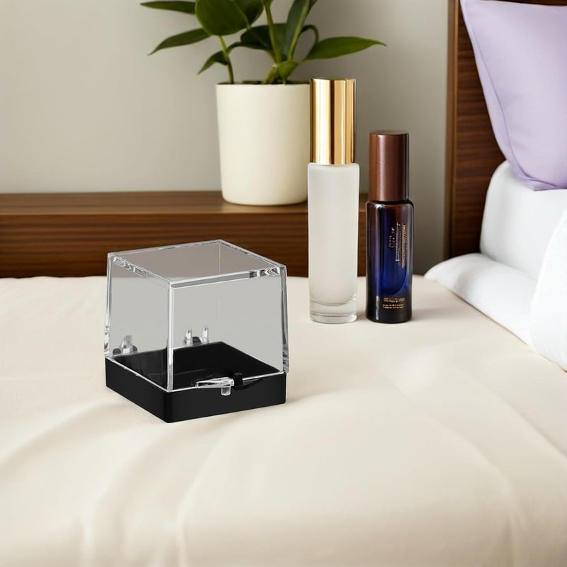 10pcs Plastic Ore Specimen Box Square Stone Holder Box Lid for Crystal Display Rock Collection Storage Case - Image 4