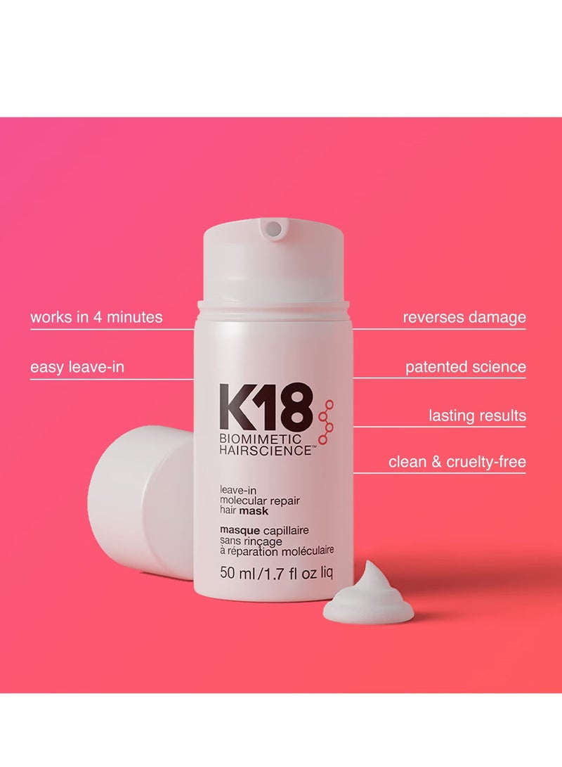 K18 Leave-In Molecular Repair Hair Mask, 50ml