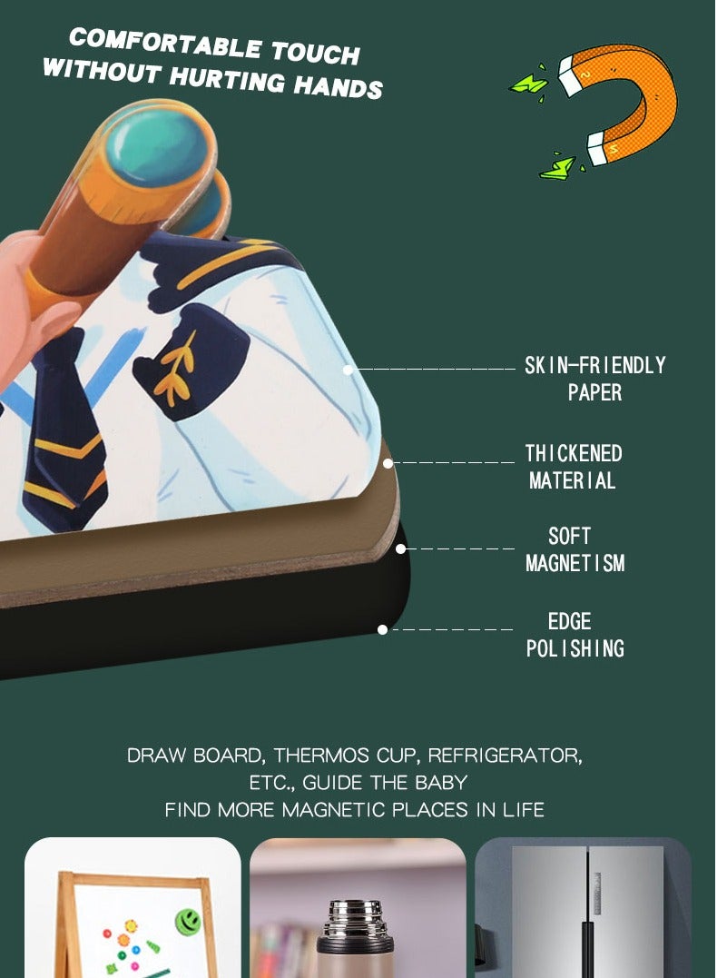 ELLEGLAM Children'S Wooden Educational Toys, Dinosaur Puzzle Games, Magnetic Educational Toys, Educational Toys For Children Over 3 Years Old - Image 3