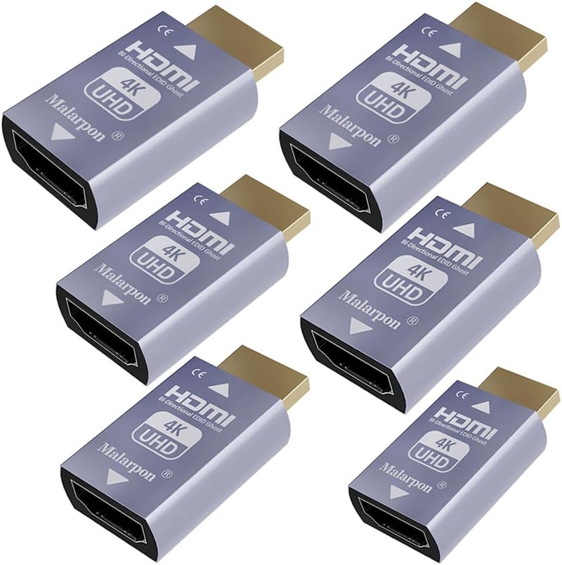 Malarpon Hdmi Edid Emulator Passthrough 3rd Generrtion Aluminum fit Headlesskeep The EDID of The Monitor Active Switches and Extenders 3840x2160@59Hz 6P - Image 1