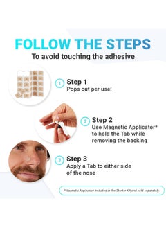 Generic Inlet Breathing Nasal Strips Starter Kit with Adjustable Magnets Effectively Relieve Snoring For Better Sleep Quality Sweat-Proof Skin Safe Nasal Strips Snoring plugs for both men and women  - Image 2