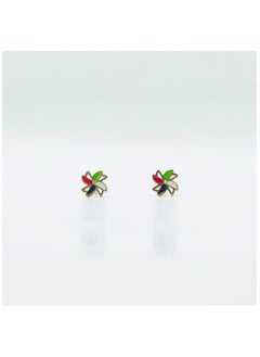 Flower Shaped UAE Flag Earrings | Stainless Steel | Gold Plated - pzsku/ZBA2998AD1428E7372081Z/45/_/1732783833/12280838-97ee-4a09-b2ac-b96ce4bd31ef