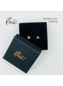 Flower Shaped UAE Flag Earrings | Stainless Steel | Gold Plated - pzsku/ZBA2998AD1428E7372081Z/45/_/1732783937/922e9bc9-b8a4-48b6-a50d-e8a02926b449