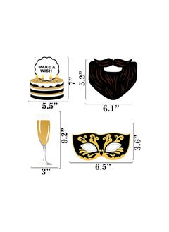 Party Propz Party Propz 29 Pcs Pre-Attached Happy Birthday Photo Booth Props For birthday party decoration or birthday decoration  - Image 2