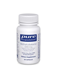 Methylcobalamin 1000 Mcg ; Vitamin B12 Supplement To Support Memory And Nerves* ; 60 Capsules