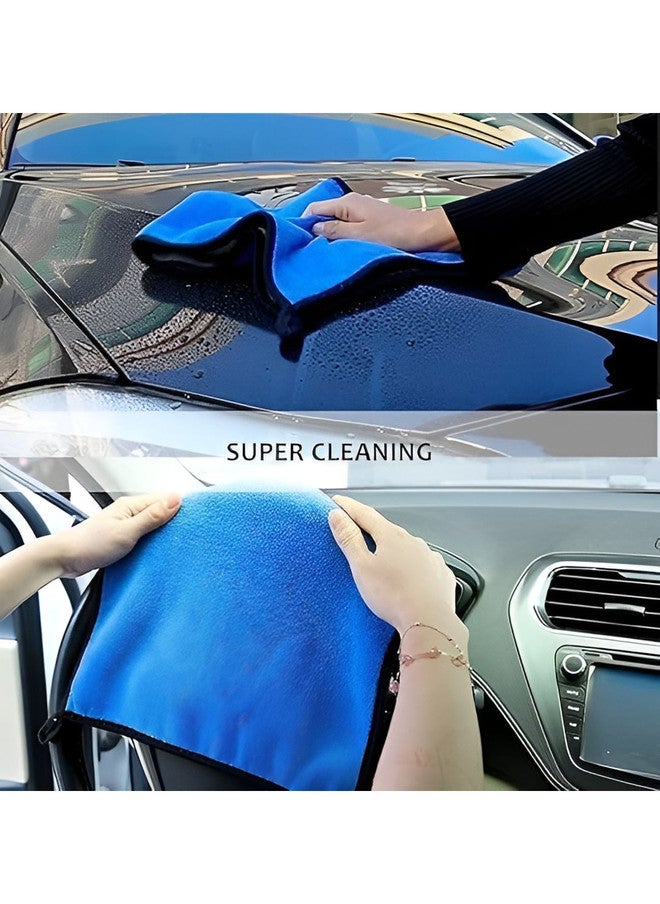 Fezora Blue & Black Microfiber Cleaning Cloth - Image 5