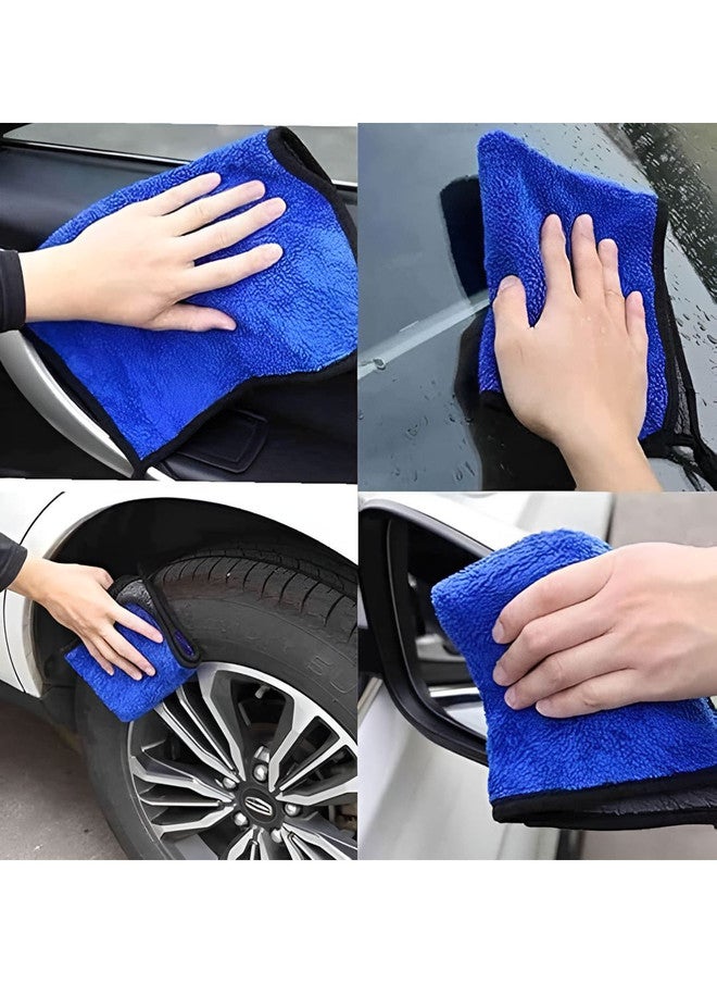 Fezora Blue & Black Microfiber Cleaning Cloth - Image 4